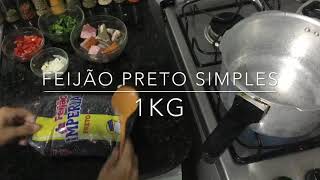 Como preparar um 1kg de feijão preto simples e congelando [upl. by Eelir14]