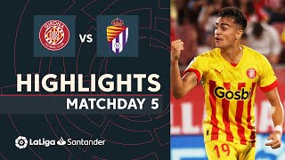 Resumen de Girona FC vs Real Valladolid 21 [upl. by Asilenna]