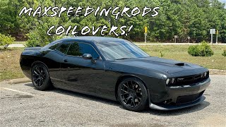 MAXSPEEDINGRODS COILOVER INSTALL amp REVIEW ON MY 17 CHALLENGER TA  SQUATTED TAHOE GETS CLEARS [upl. by Ahsha]