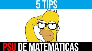 5 TIPS 🤜 PSU  PTU  PAES MATEMÁTICAS  Consejos para MEJORAR y SUBIR puntajes [upl. by Tony]