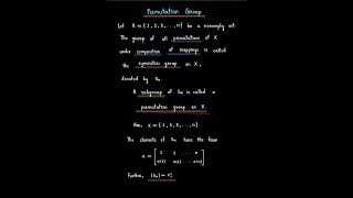 Permutation groups abstractalgebrapermutations [upl. by Ahsini]