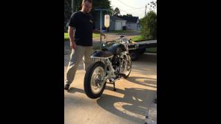 Rephased XS650 Cafe Racer first run [upl. by Oman]