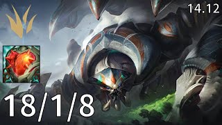 Skarner Jungle vs Kindred  EUW Grandmaster  Patch 1412 [upl. by Kcirredal]