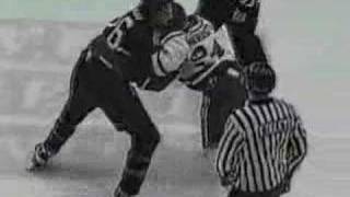 Derek Boogaard vs Jon Mirasty WHL FIGHT RD 2 [upl. by Omura]