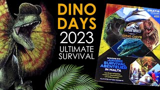 Jurassic World ™ Dino Days 2023 Ultimate Survival  alle Infos amp Dinosaurier Merchandise [upl. by Sitnik763]