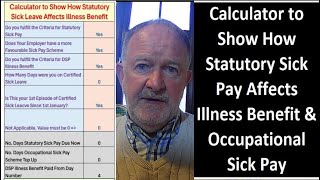 How to Calculate Statutory Sick Pay and Illness Benefit Entitlement [upl. by Brant]