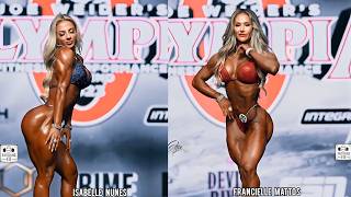 Francielle Mattos VS Isabelle Nunes Wellness Comparison at Olympia franciellemattos isabellenunes [upl. by Vickey]