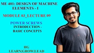 ME 401 DESIGN OF MACHINE ELEMENTS  IMODULE 3LECTURE 9 [upl. by Venditti]