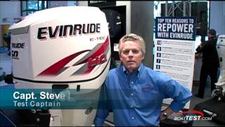 EVINRUDE 150 HO ETEC Engine Reviews 2 stroke  By BoatTESTCOM [upl. by Sachiko]