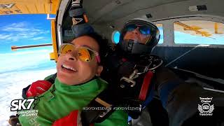 Tandem Skydive Salto de Paraquedas Algarve Thaís [upl. by Akilam50]