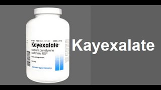 Kayexalate mode daction [upl. by Fabe22]