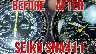 Resurrecting a DEAD SEIKO SNA411 Flightmaster With a Fried Circuit Board [upl. by Erdnael618]