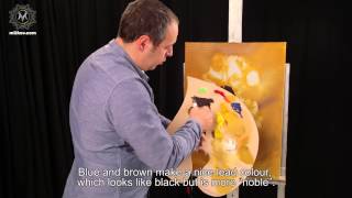 Art Lesson by Pavel Mitkov  How to paint Sunflowers ENG [upl. by Asirram149]