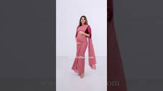 How to drape your bump 🤰 easy saree drape  saree draping in different styles  Saree  shorts [upl. by Reifnnej243]