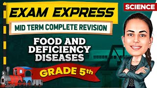 Food And Deficiency Diseases  Midterm Revision For Class 5th  Exam Express [upl. by Losiram]