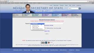 Nevada Secretary of State Business Search [upl. by Alisen]