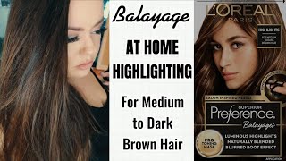 Balayage Highlights at Home  Full Application amp Review  Superior Preference by LOREAL Paris [upl. by Noelopan]