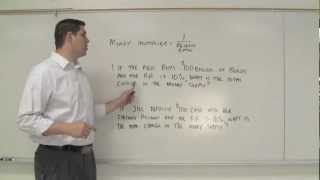 The Money Multiplier and Reserve Requirement [upl. by Furgeson814]