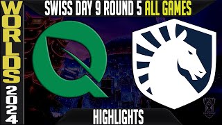 FLY vs TL Highlights ALL GAMES  LoL Worlds 2024 Swiss Stage Day 9 Round 5  FlyQuest vs Team Liquid [upl. by Idnak249]