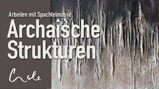 Simpel Moderne Kunst mit 3DEffekt mit Spachtelmasse  auch für Anfänger acrylicpainting [upl. by Pearson]