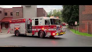 BFDBrattleboro Fire Department Engine 2 backing into bay [upl. by Eberta]