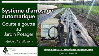 INSTALLATION DUN SYSTÈME DARROSAGE AUTOMATIQUE GOUTTE À GOUTTE POUR ARROSER ET FERTILISER [upl. by Seditsira124]