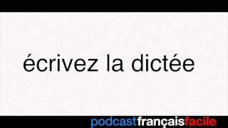 Dictée  français facile  vocabulaire alimentation  Niveau A1 [upl. by Mahmoud]