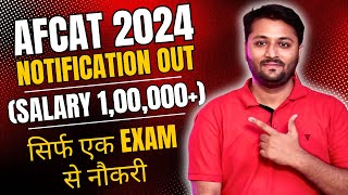 AFCAT 2 2024 Notification Out  Single Exam Job  Eligibility  Exam Pattern  Tattoo SSB Syllabus [upl. by Esdras]