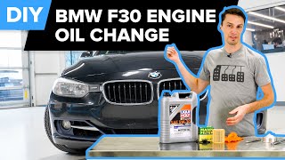 BMW F30 Oil Change DIY  BMW 320i 328i 335i amp More [upl. by Gotthard]