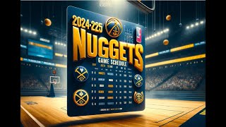 How I am setting up the NBA Nuggets 24 25 Schedule on AWS [upl. by Czarra651]