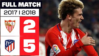 Sevilla FC 25 Atlético de Madrid  PARTIDO COMPLETO  LALIGA EA SPORTS 201718 [upl. by Tadio]