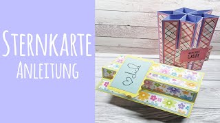 Sternkarte basteln ✿ Die besondere Karte ✿ Karte basteln ✿ Kartenidee ✿ Anleitung [upl. by Eibrad423]