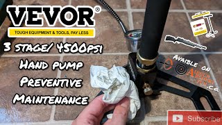 Vevor 3 stage 4500psi Handpump preventive maintenance Avaible from AirgunArcheryFun [upl. by Hank]