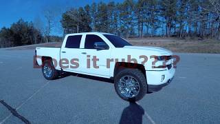 Can you run 35s on a leveled silverado [upl. by Nahbois]