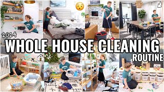 WHOLE HOUSE CLEAN WITH ME🏠 WEEKLY CLEANING ROUTINE  2024 CLEANING MOTIVATION [upl. by Morie]