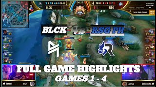 Blacklist vs RSG PH Full Game Highlights Games 14  MPL PH Playoffs [upl. by Ybrad841]