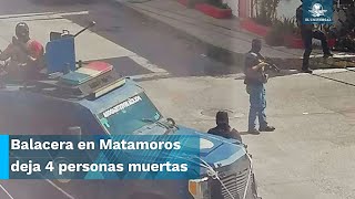 Terror en Matamoros usan helicóptero de la Marina en enfrentamiento [upl. by Eward]