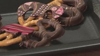 How To Make A Chocolate Covered Pretzel [upl. by Ynaffad]