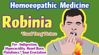 Robinia 30200 Homoeopathic Medicine Uses  For Acidity Gas Acid Reflux GERD Abdominal Bloating [upl. by Nevil]