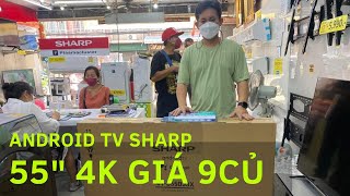 Smart Tivi Sharp 55in 4K SẬP GIÁ CÓ GÌ  Cập nhật TV Sharp 4TC55DJ3X [upl. by Orian]