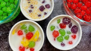 Coconut tapioca pearl dessert chewy tapioca coconut milkThai dessert recipe [upl. by Aidualc516]