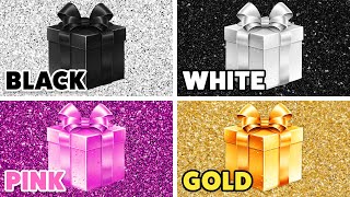 Choose Your Gift 🎁 How Lucky Are You 🖤🤍🎀💛 Quiz Blitz [upl. by Kidder]