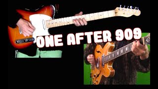 One After 909  Lead amp Rhythm Isolated  Telecaster amp Casino  Lesson [upl. by Aliehc]