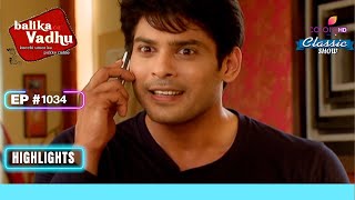 Shiv ने किया Marriage Proposal Accept  Balika Vadhu  बालिका वधू  Highlight  Ep 1034 [upl. by Neuberger]