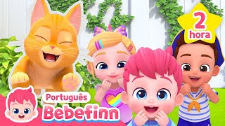 Miau Miau Catinho está cantando com Bebefinn  Completo  Bebefinn em Português Canções Infantis [upl. by Hbahsur]