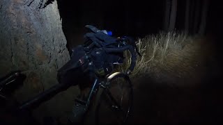 Sinewave Cycles Beacon 2 headlight testing  bicycling in HumboldtToiyabe National Forest [upl. by Cyprio]