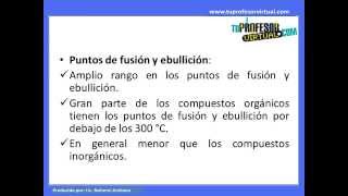 Propiedades de los Compuestos Orgánicos  Lección Teórica [upl. by Brigitte]