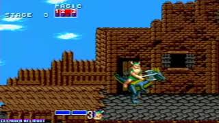 Golden Axe Mega DriveGenesis Gilius Thunderhead Playthrough  Stage 3 No Commentary [upl. by Ahsikcin]