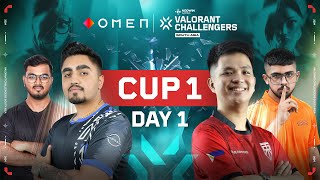 HINDI OMEN Valorant Challengers South Asia 2024  Cup 1Day 1 [upl. by Aehta]