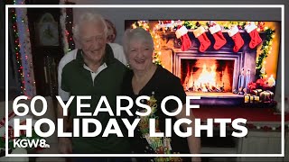 Gets a little bigger every year Beaverton couple continues decadeslong holiday lights tradition [upl. by Jentoft921]